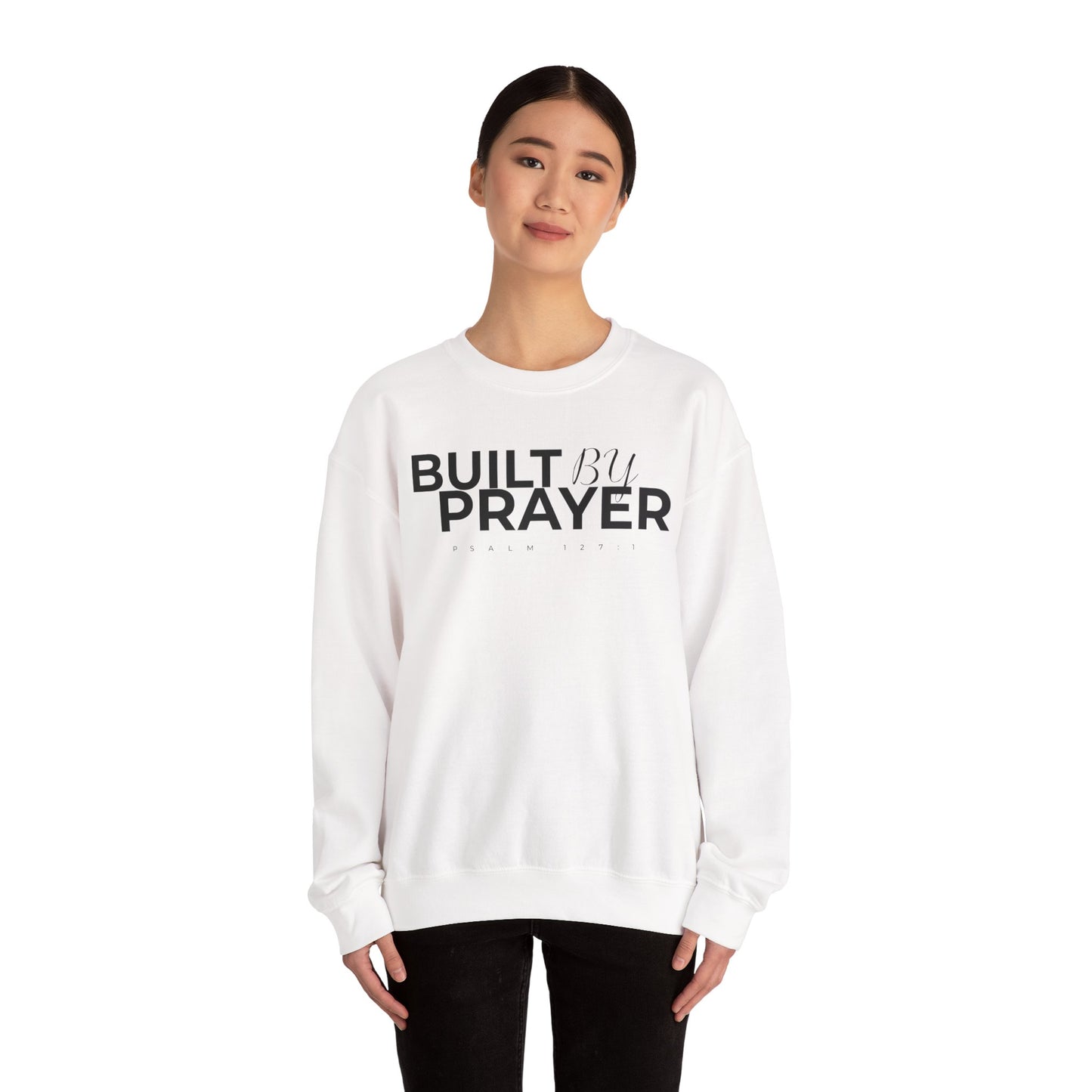 Woman in Christ Sweatshirt — Follow Jesus Crewneck