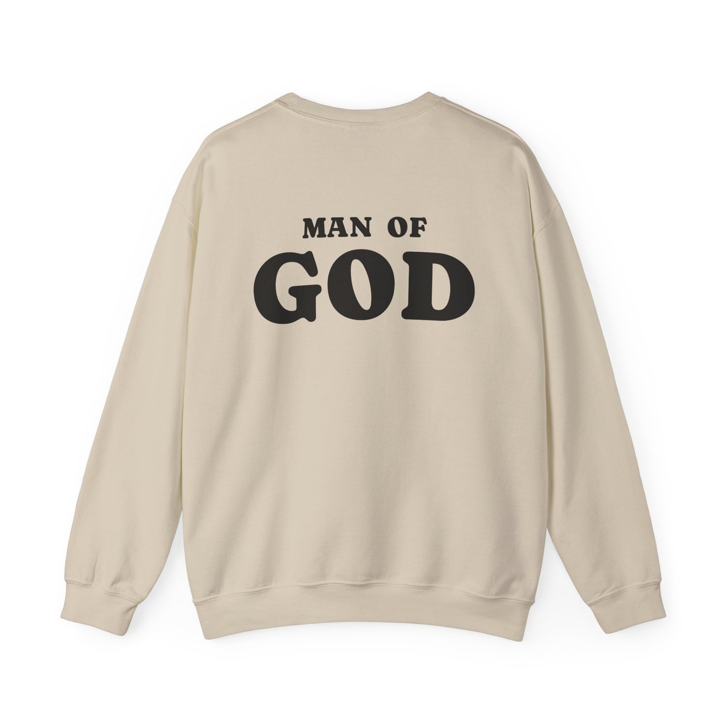 Built by Prayer Crewneck Sweatshirt — "Man of God" Christian Pullover